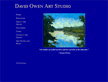 Tablet Screenshot of davidowenartstudio.com